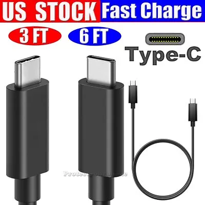 2 Pack USB-C To USB-C Type C Cable Fast Charge Charging Cord For Samsung Moto LG • $9.99