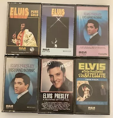 Elvis Presley Cassette Tapes   Lot Of 6 • $9.95