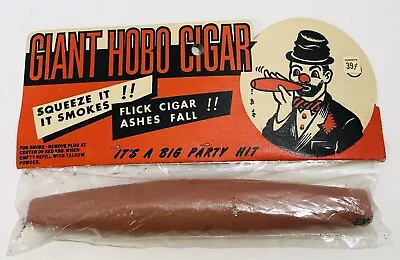 Giant Hobo Plastic Cigar For Hobo Or Clown Costume Vintage G.C. Murphy’s Tag • $34