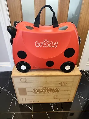 New Trunki Ladybird Ride On Kids Holiday Suitcase Toddlers Hand Luggage • £39.99