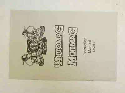 Automag / Minimag Manual Used Good Shape - Mem534 • $12.50