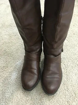 KOHL'S SO Brand Women Knee High Slip On Zip Up BOOTS SZ 9.5M • $25