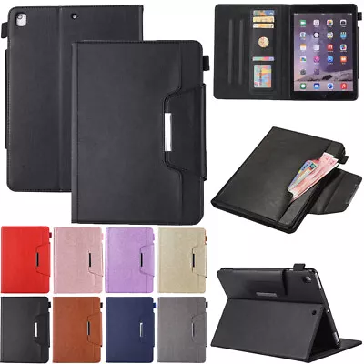 Smart Cover Leather Case Flip Wallet For IPad 5 6 7 8th Gen Mini Air Pro 11 12.9 • £16.43