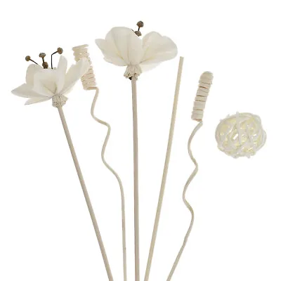 $2.45 • Buy 5PC Jasmine Flowers Rattan Reed Diffuser Fragrance Sticks Replacement Home Decor