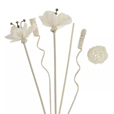 $2.45 • Buy 5PC Jasmine Flowers Rattan Reed Diffuser Fragrance Sticks Replacement Home Decor