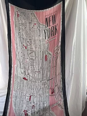 Kate Spade Map Of New York 80x30 Inch Scarf Free Ship • $57.50