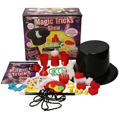 £12.95 • Buy Magic Tricks Set For Kids Magic Wand Magician's Hat & Rabbit Trick Age 6+ Gift