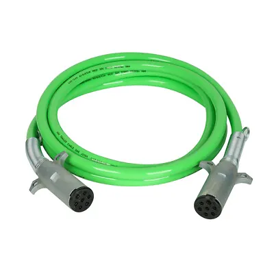 15Ft 7 Way ABS Trailer Tractor Green Cord Electric Power Cable For Semi Trucks • $53.99