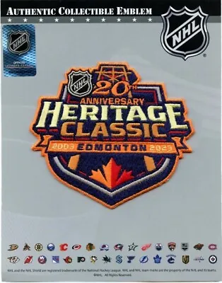 $12.89 • Buy 2023 Heritage Classic Team Patch 20th Anniversary Calgary Flames Edmonton Oilers