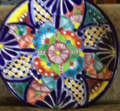 Mexco Pottery Decorative Serving Platter Wall Hanging Decorative 11”diameter • $25