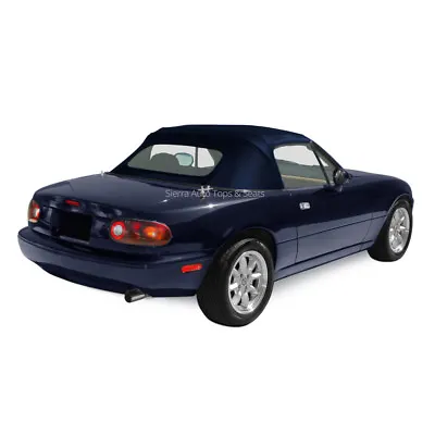 Miata Dark Blue Color Haartz Stayfast Cloth Top With Non-Zip Glass Window • $575.10