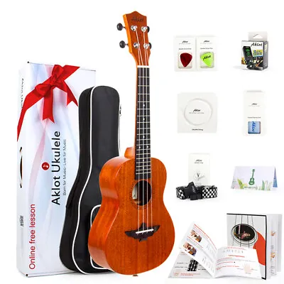 $81.99 • Buy Aklot Ukulele Tenor Ukulele 26 Inch Solid Mahogany Ukelele Hawaii Guitar 18 Fret
