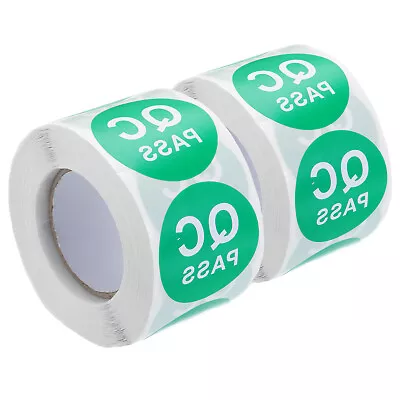 Inventory QC Pass Stickers Labels 38mm/1.5  Green 2 Roll 2000 Piece • $16.23