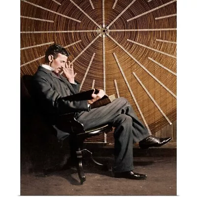 Nikola Tesla Serb-US Physicist Poster Art Print  Home Decor • $29.99