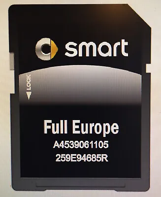 2023-2024 Smart 453 Cool & Media Navigation Sd Card Update Map Uk&eu • £29.90
