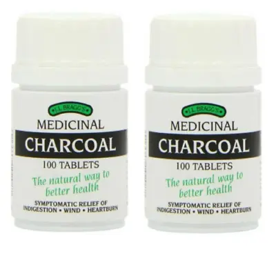 J.L Bragg's Charcoal 100 Tablets - Pack Of 2 • £11.85
