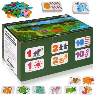 Educational Learning Flash Cards Animals Themed Alphabet Numbers Shapes Toddlers • $14.89