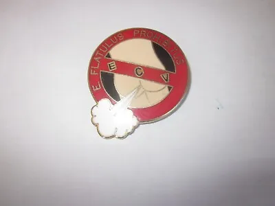 Vintage ECV E CLAMPUS Vitus E FLATULUS PROHIBITUS Pin • $34.99