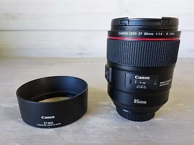 Canon EF 85mm F1.4 L IS USM Lens With Hood • $655