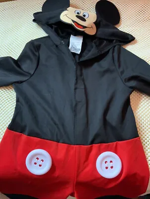 ✅ Toddler Size 2T Disney Mickey Mouse Halloween Costume Missing TAIL❗️ • $14.99