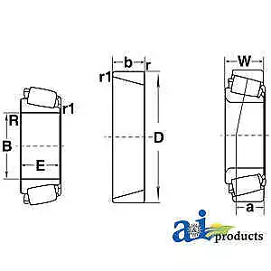 Bearing NAA44224A Fits Massey Ferguson 2675 2705 2745 2775 2805 30 50E 50F 50H • $45.99