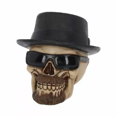 Small Badass Hat And Sunglasses Skull Figurine 14 Cm – Gothic - Breaking Bad • $27.59