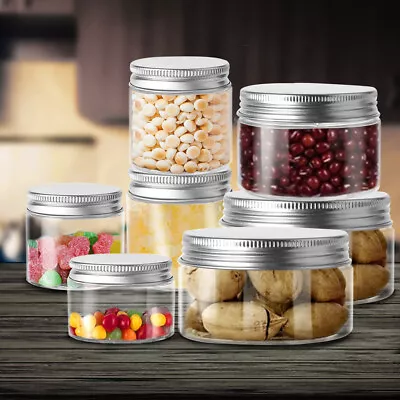 50x Plastic Storage Herb Spice Jars Container Food Sweets Canisters 30ml-150ml • $74.59