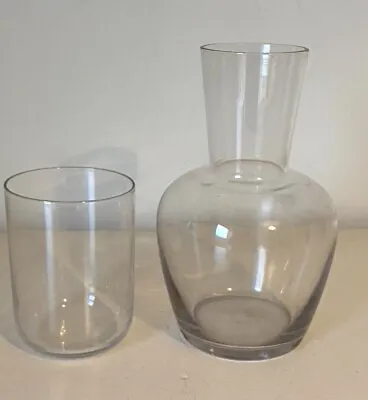 Vintage Glass Carafe & Tumbler. • £10