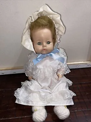Madame Alexander Vintage 1965 Sweet Tears Drink & Wet 13  Baby Doll In Dress • $39.99