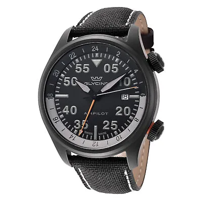 Glycine Men's GL0435 Airpilot GMT 44mm Quartz Watch • $237.27
