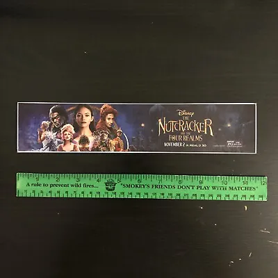 Disney’s THE NUTCRACKER & THE FOUR REALMS Movie Theater Mylar Poster 2.5x11.5 • $9.99