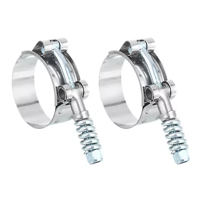 T-Bolt Hose Clamps 2Pcs 44-51mm 201 Stainless Steel Intake Intercooler Clamps • $19.95