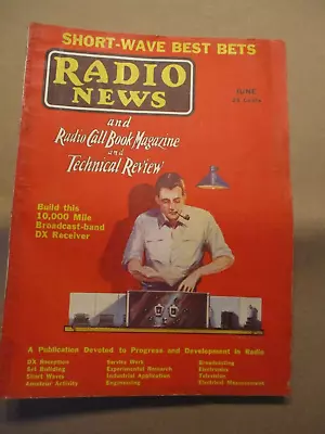 Radio News Magazine June 1933 Buld A 10000 Mile Broadcast Band Dx Receiver • $13.95