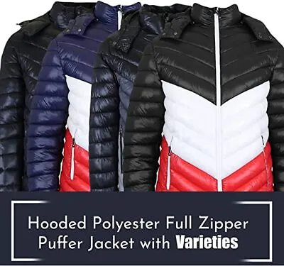 Men's Bubble Weatherproof Heavyweight Hooded Puffer Jacket ( Size S-2XL ) *NWT* • $29.99