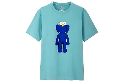 Kaws X Uniqlo Blue BFF Tee - Size Medium • £62