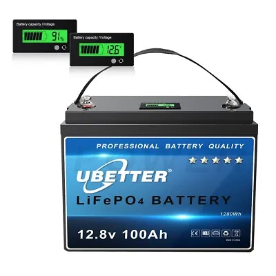 12V 100Ah Mini Size LiFePO4 Lithium Battery Deep Cycle For Trolling Motor Solar  • $209.99