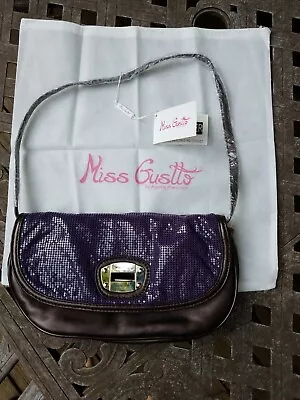 Miss Gustto Gorgeous Purple Clutch Purse - NEW With Tags & Storage Bag • $10