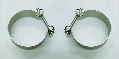 Pair Of Piston Ring Clamps 75 To 80 Mm Triumph BSA Norton 1962 To 1983 • $22.18