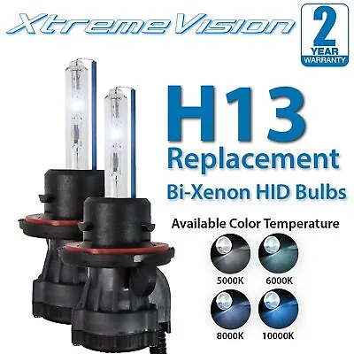 XtremeVision H13/9008 Bi-Xenon Hi/Lo HID Bulbs - 4300K 5000K 6000K 8000K 10000K • $19.99