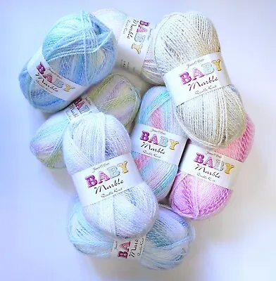 James C Brett Baby Marble DK Premium Acrylic Knitting Wool Yarn 100g • £3.09