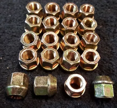 20x GM OEM Factory Open End Acorn Bulge Lug Nut 1/2-20 Threaded Gold Zinc 1/2  • $11.80