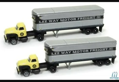 Classic Metal Works N Scale '54 Ford Tractor/Trailer Set Lee Way Truck 51173 • $17.49