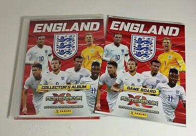 Panini Adrenlyn XL England Trading Part Complete Football Card Album Binder • £12.59