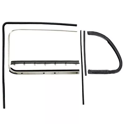 Vw Bug Door Rubber F/Roll Up Window Glass U Channels Vent Window Seals 1952-64 • $359.95