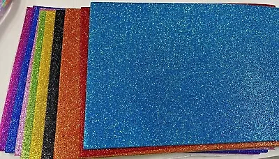 Foam Sheets Glitter -  A4  Coloured  - 10 Per Pack • £2.99