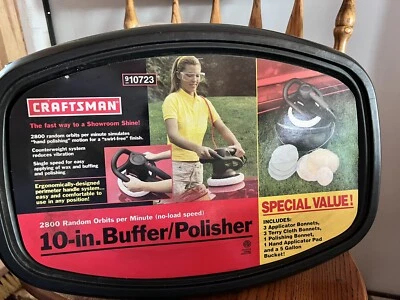 $75 • Buy SEARS/ CRAFTSMAN 10  BUFFER / POLISHER, 2800 Random Orbits, 910723
