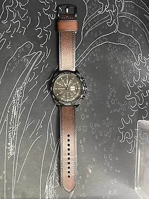 USED Fossil Men's Hybrid HR Smartwatch Bronson With Heart Rate FTW7057 Watch • $175