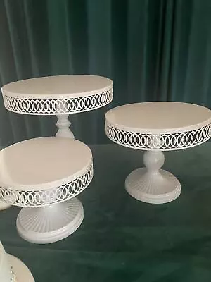 3PCS Cake Stand Cupcake Holder Food Plate Home Hotel Xmas Party Decor • £29.77