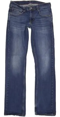 Mustang Men Blue Straight Regular Jeans W32 L34 (90947) • £19.99