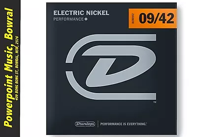 Dunlop 9-42 Performance + Electric Guitar Strings DEN0942 • $15.95